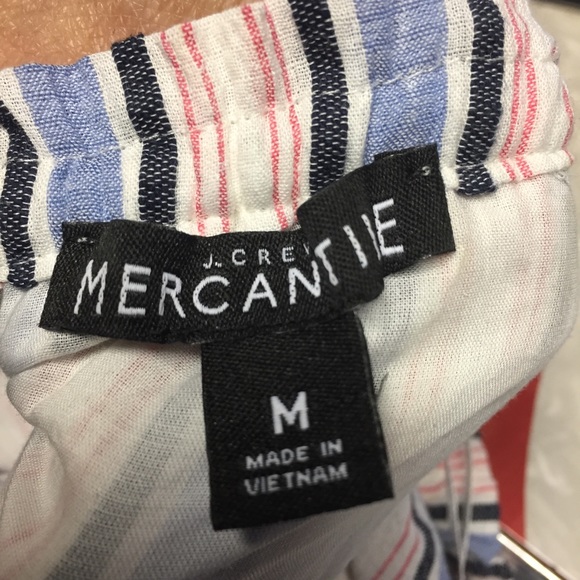 J. Crew Mercantile Off Shoulder Bohemian Flounce Peasant Dress SZ M - Picture 7 of 8